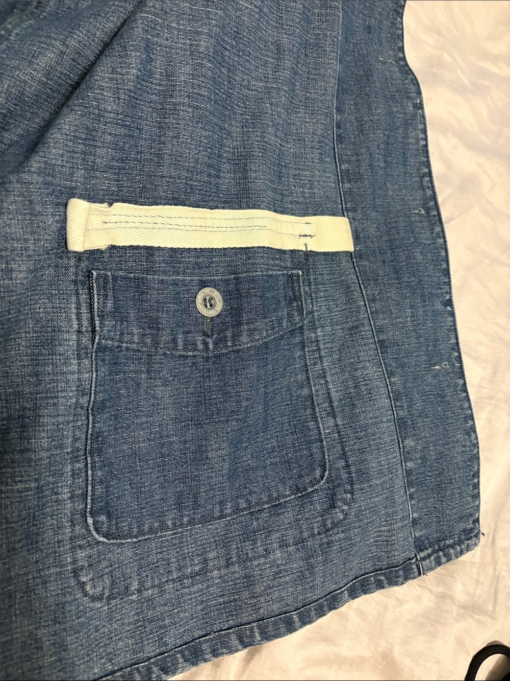 Buck Mason Denim Chore Coat - Picture 6 of 7